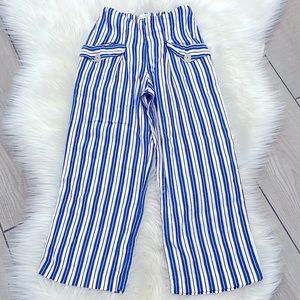 Zara wide legged striped pants